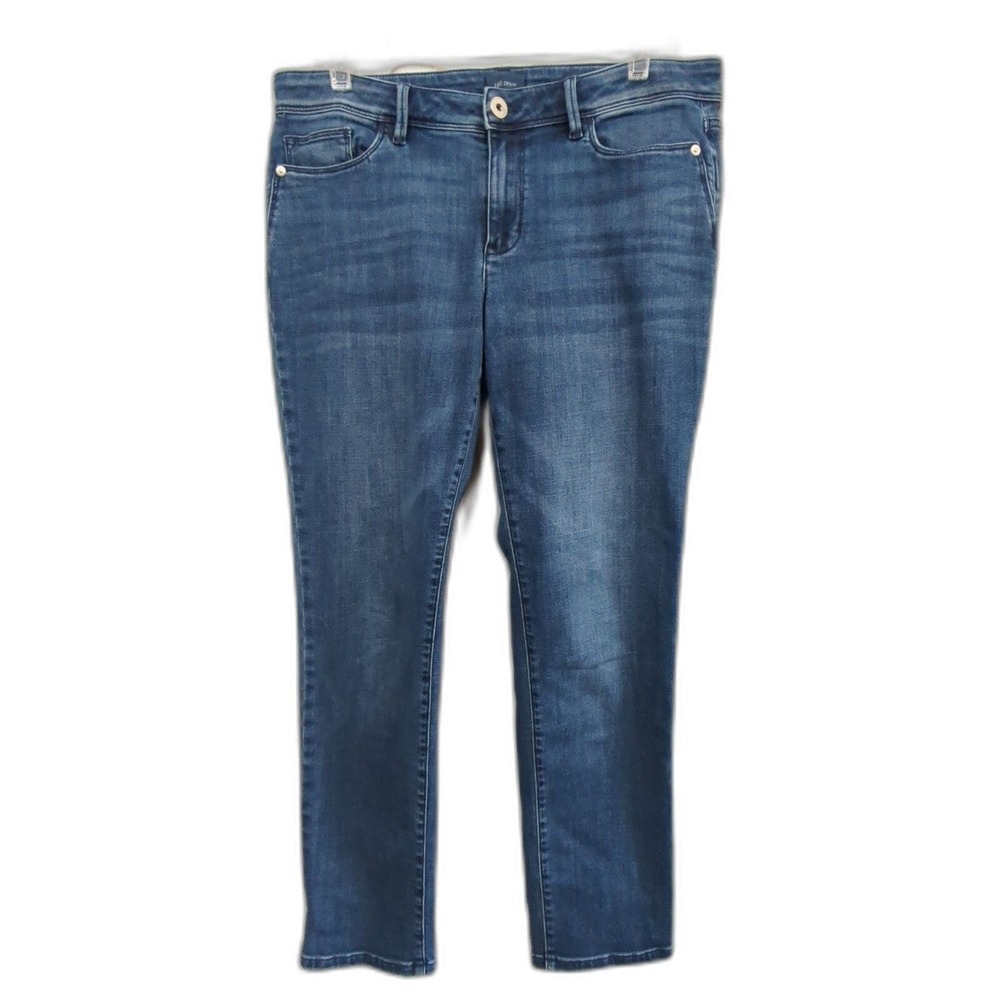 J Jill Denim Jeans Womens Size 8 Authentic Fit‎ Slim Ankle